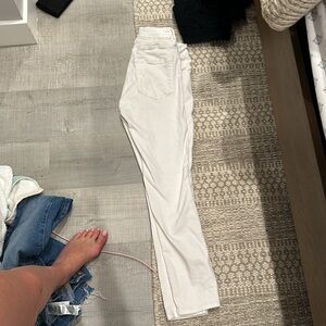 Good American stretch skinny jeans white